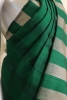 Thread Weave Contrast Handloom Soft Silk Saree-Slubs Weave